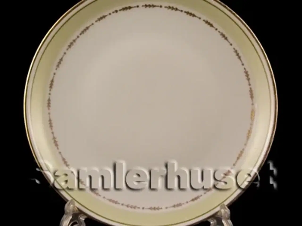 Billede 1 - Grøn Rebild Kagetallerken 16½ cm.