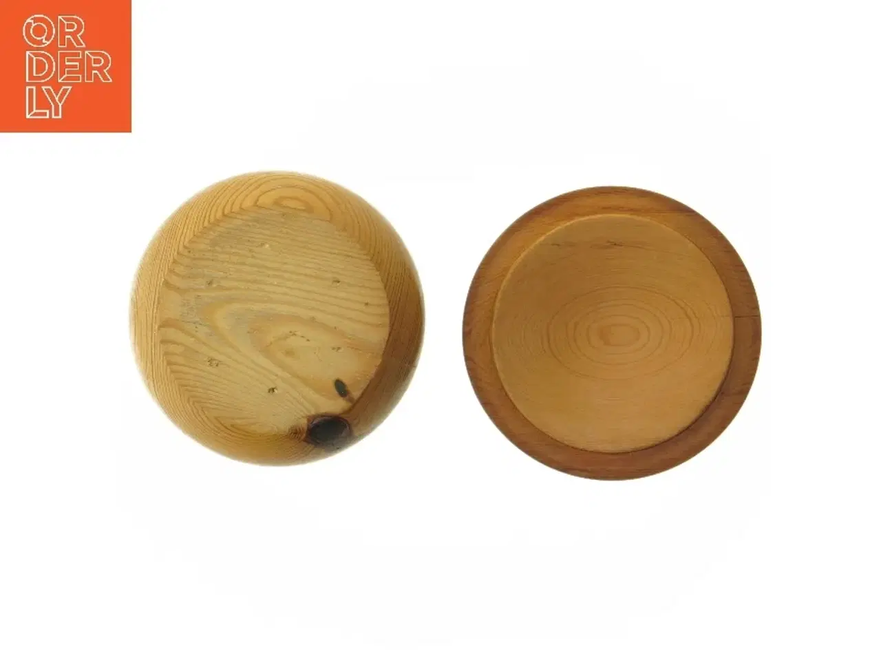 Billede 5 - Træboks med låg (str. Ø 11 cm højde 8 cm)