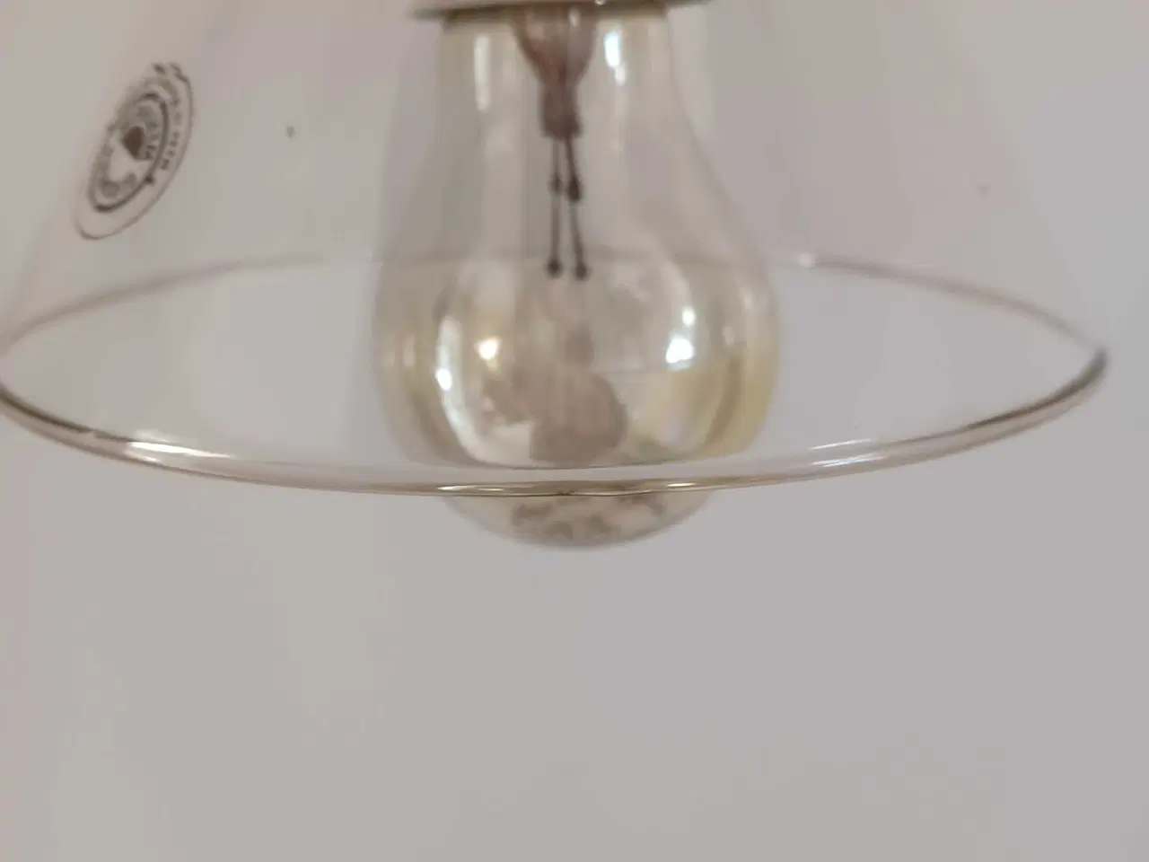 Billede 2 - Glas tragt lampe 
