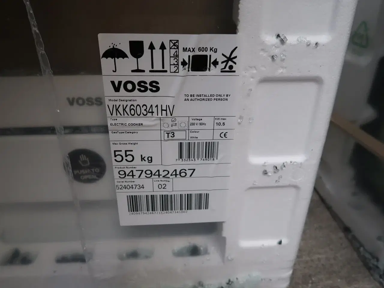 Billede 2 - Keramisk komfur VOSS VKK60341HV