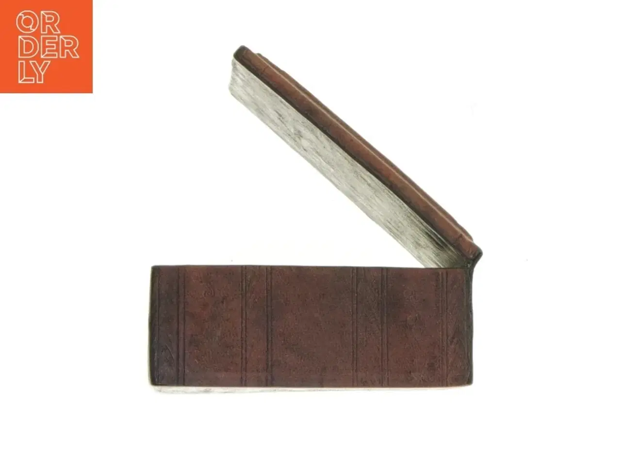 Billede 4 - Træ-æske beklædt med skind