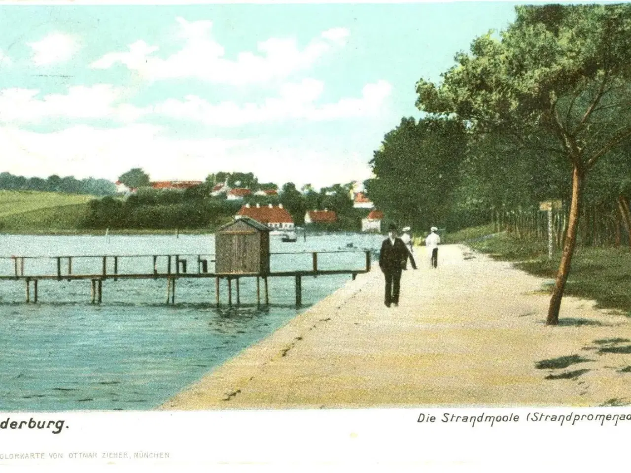 Billede 1 - Sønderborg. Strandpromenaden, 1903