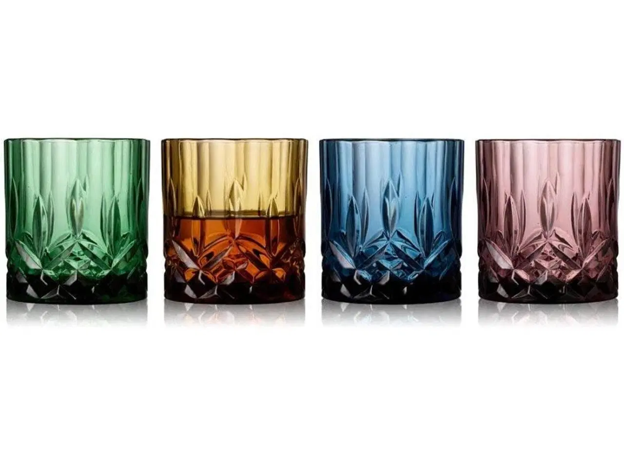 Billede 1 - Lyngby Glas Sorrento Whiskyglas Multifarvet 32 cl.