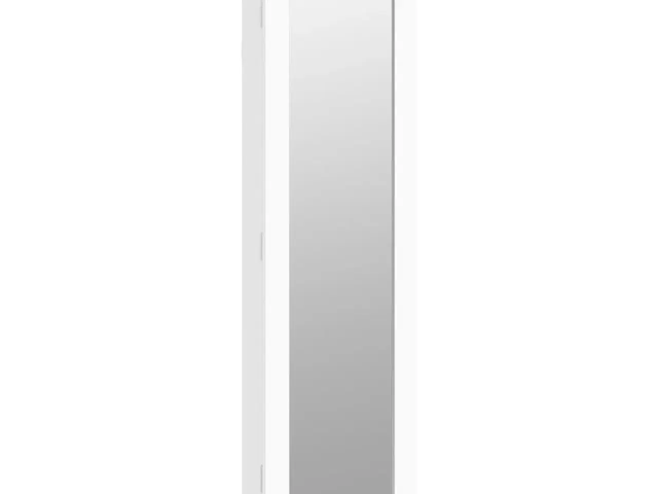 Billede 2 - Væghængt smykkeskab med spejl 30x8,5x106 cm hvid