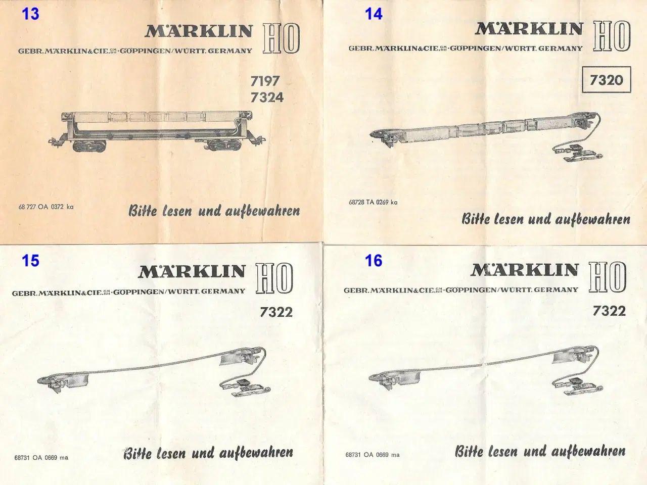 Billede 4 - Marklin: Vejledninger til ældre modeller/udstyr