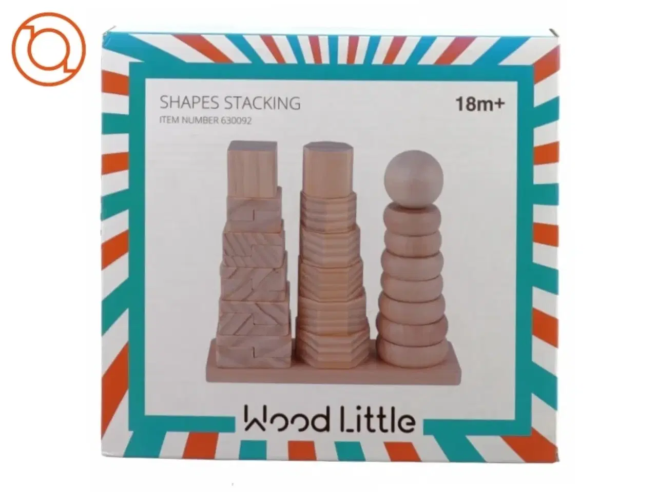 Billede 1 - Bygge klodser fra Shapes Stacking Wood Little (str. 23 x 8 x 21 cm)