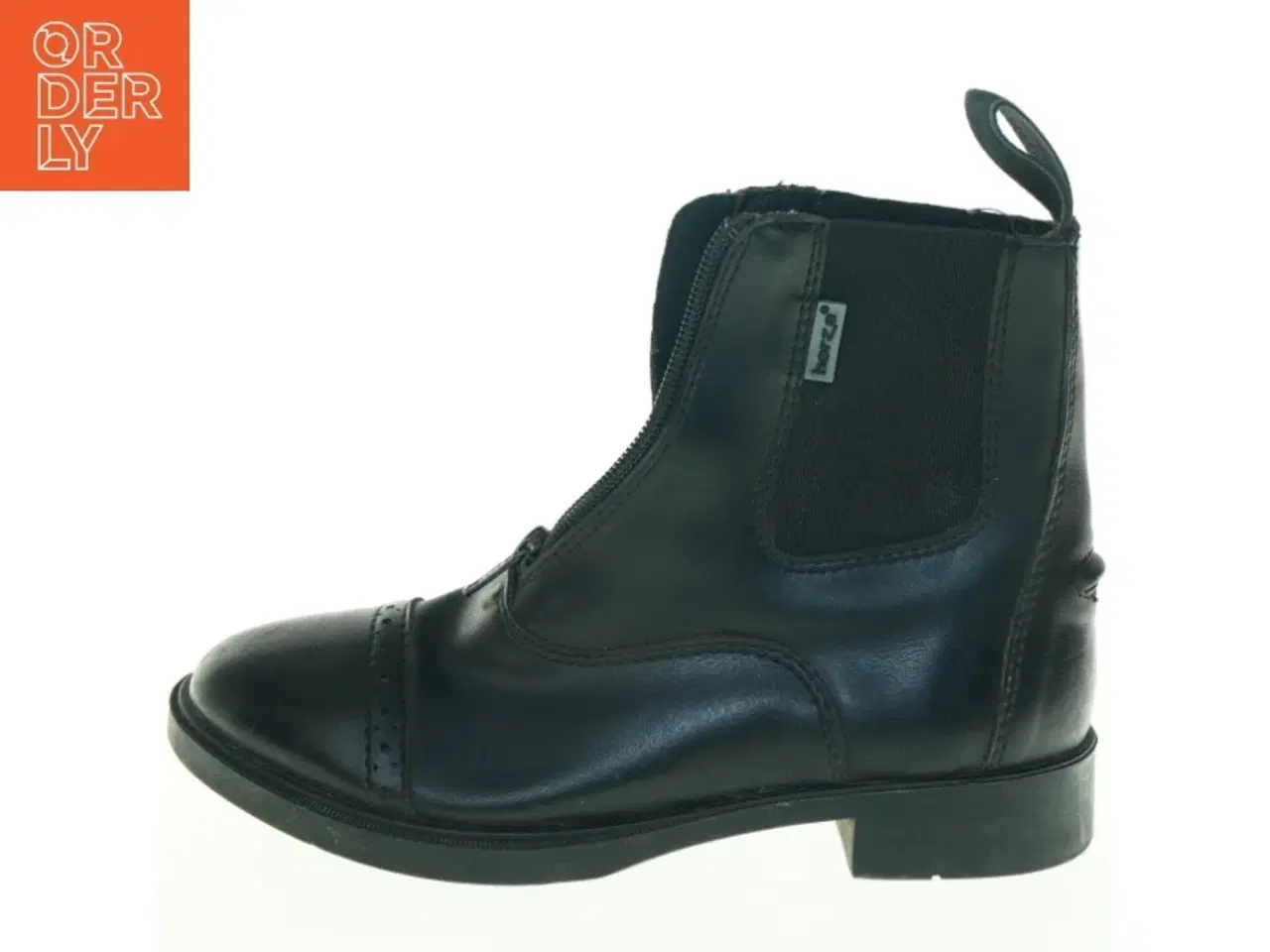 Billede 1 - Sorte læderstøvler fra Horze (str. 34)