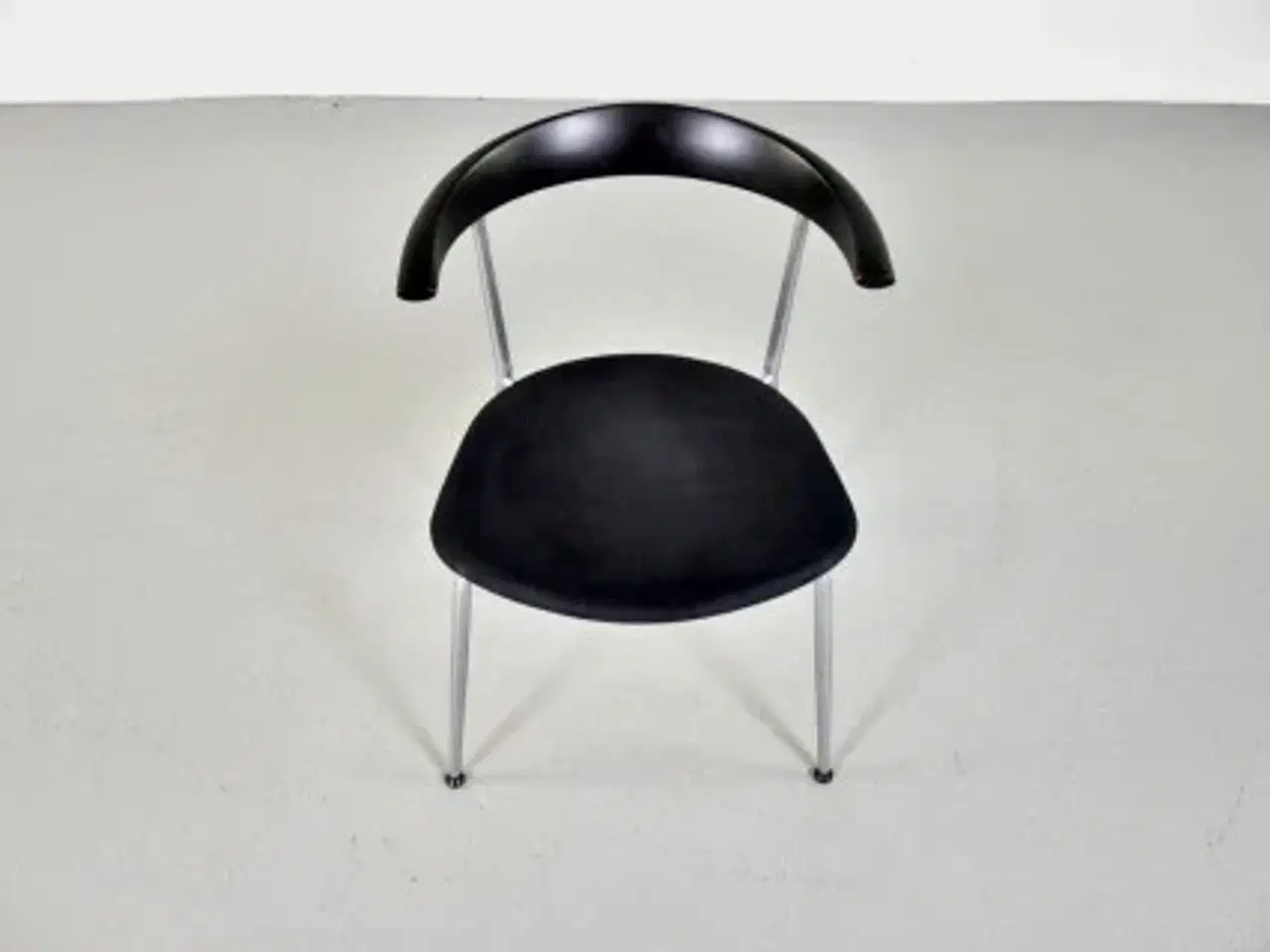 Billede 5 - Efg bondo konferencestol med sort polster, gråt stel og sort ryg med lille armlæn