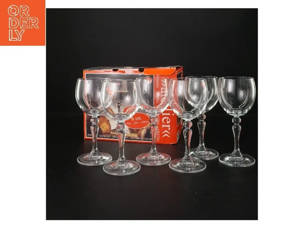 Billede 2 - Krystal dessertglas 6 stk. fra Atelier (str. 15 cm)