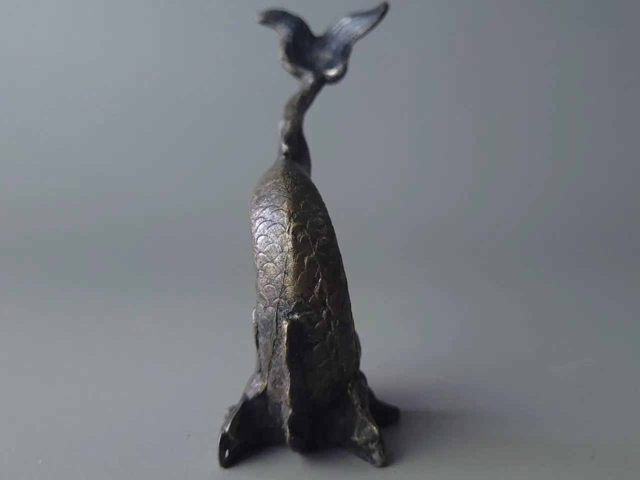 Billede 4 - ⭐️· Unik Antik Bronzefigur af Fisk/Søvæsen