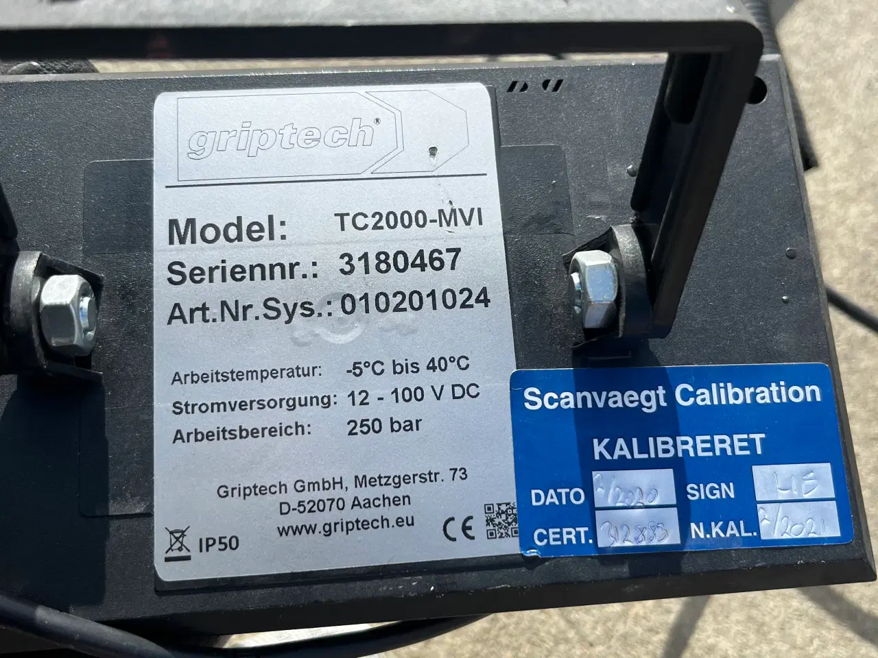 Billede 4 - Griptech TC2000-MVI vægt til truck eller lignende.
