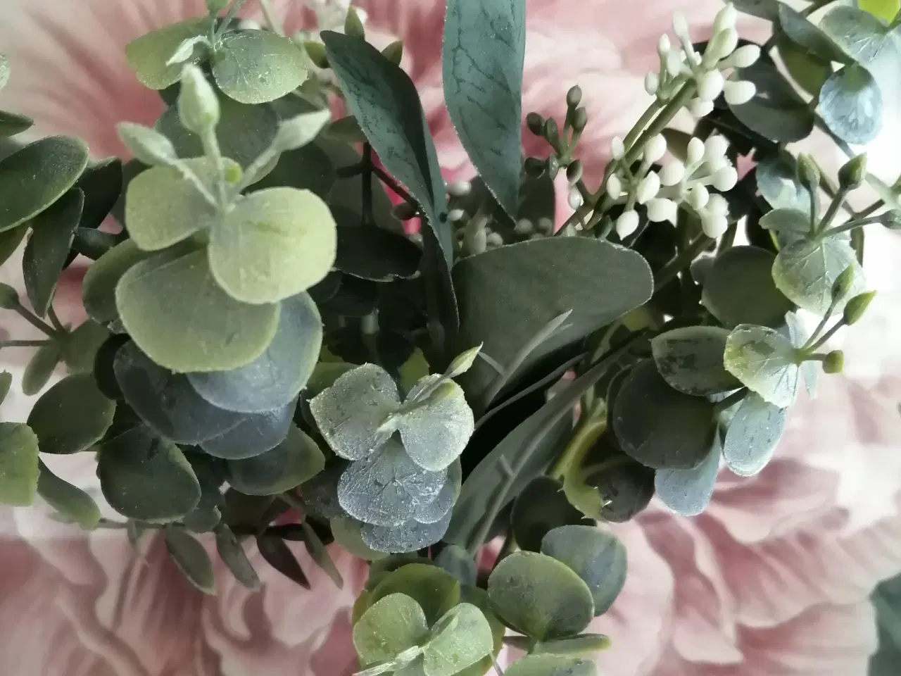Billede 1 - NYE kunstige blomster eukalyptus buket 