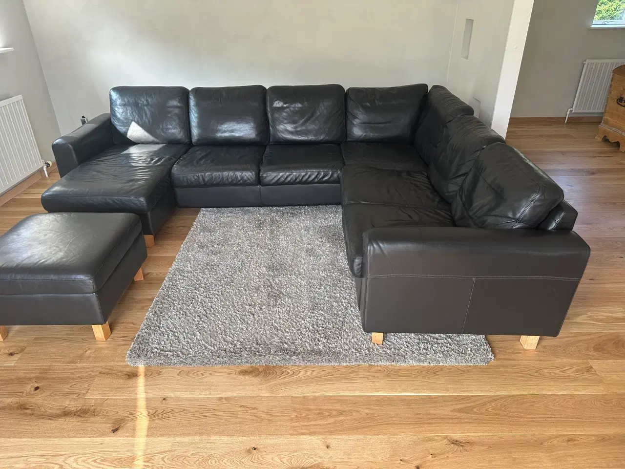 Billede 2 - Læder - hjørnesofa