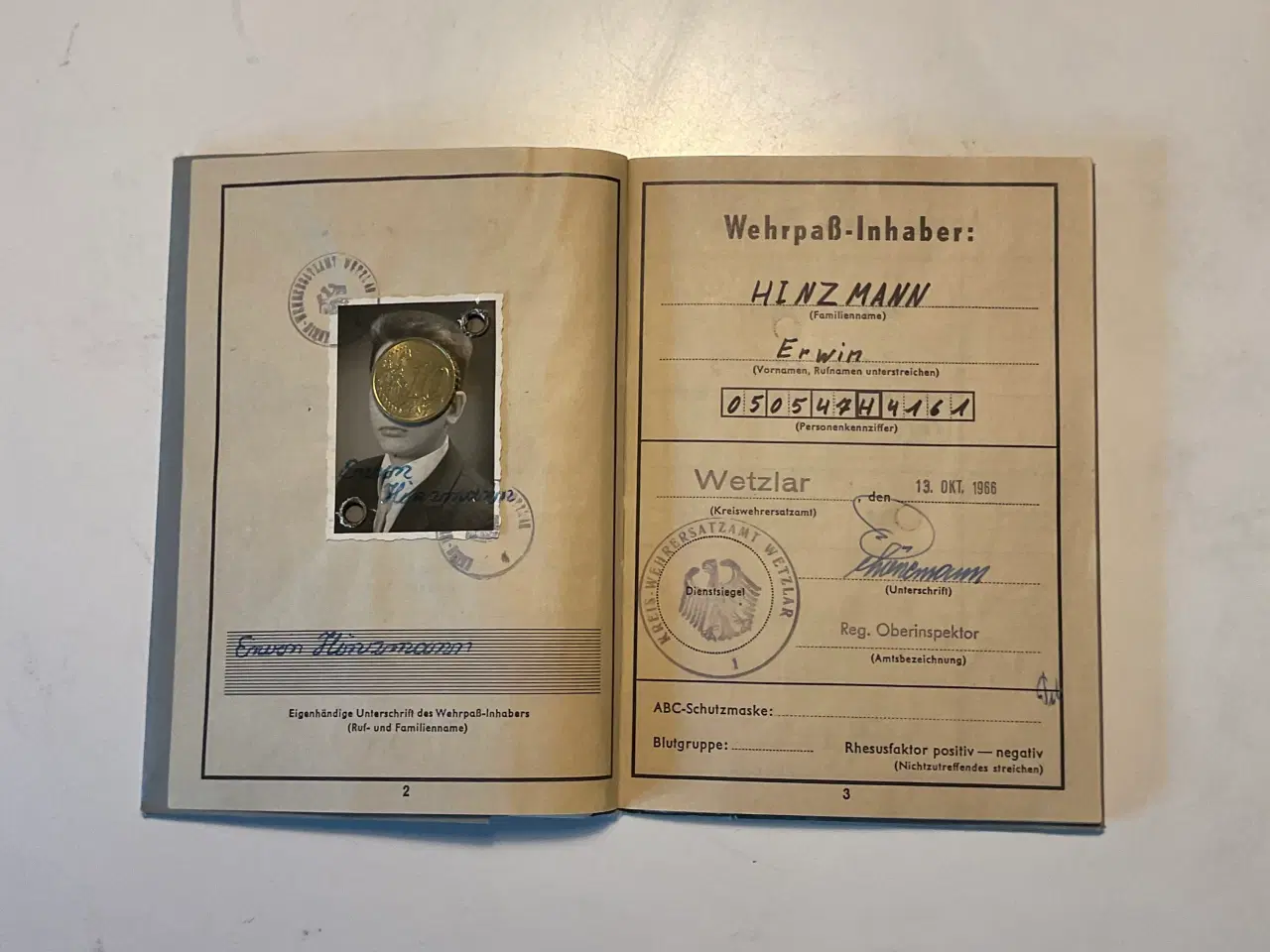 Billede 4 - Ældre tysk Wehrpass