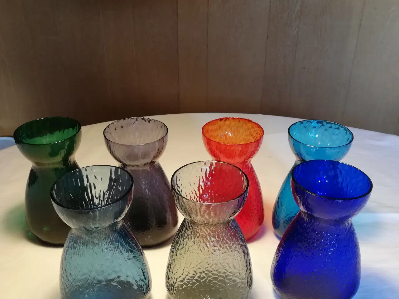 Billede 1 - Hyacintglas ovale hamret fra Kastrup Glasværk