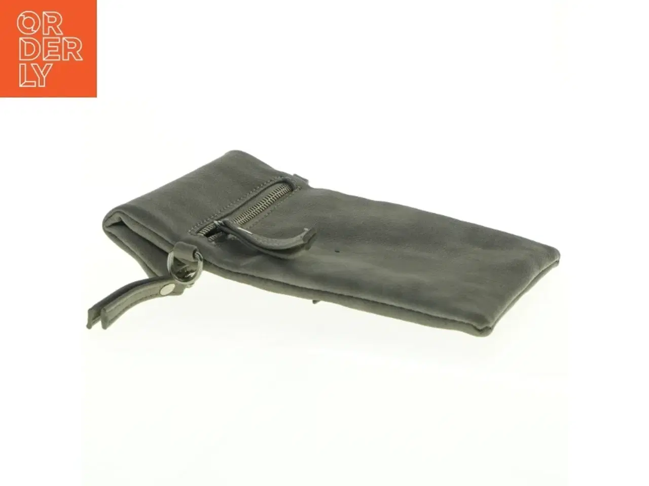 Billede 6 - Grå læder kobling med stjerne dekoration (str. 21 x 14 cm godt)