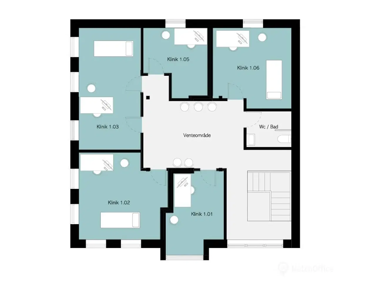Billede 18 - Klinikfællesskab på Tobaksgården 11 - Klinik 1.03