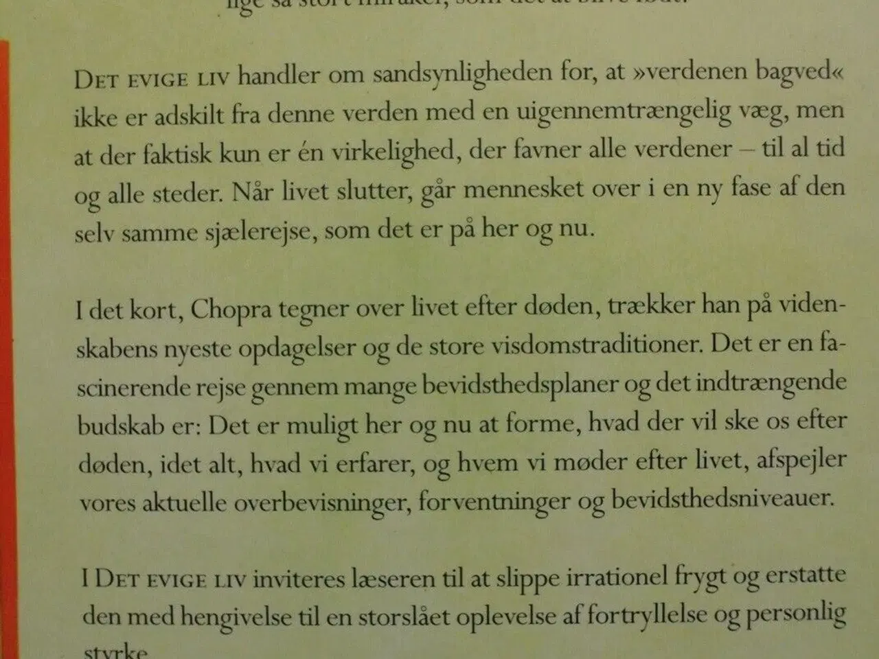 Billede 4 - det evige liv, Af deepak chopra, emne: personlig u