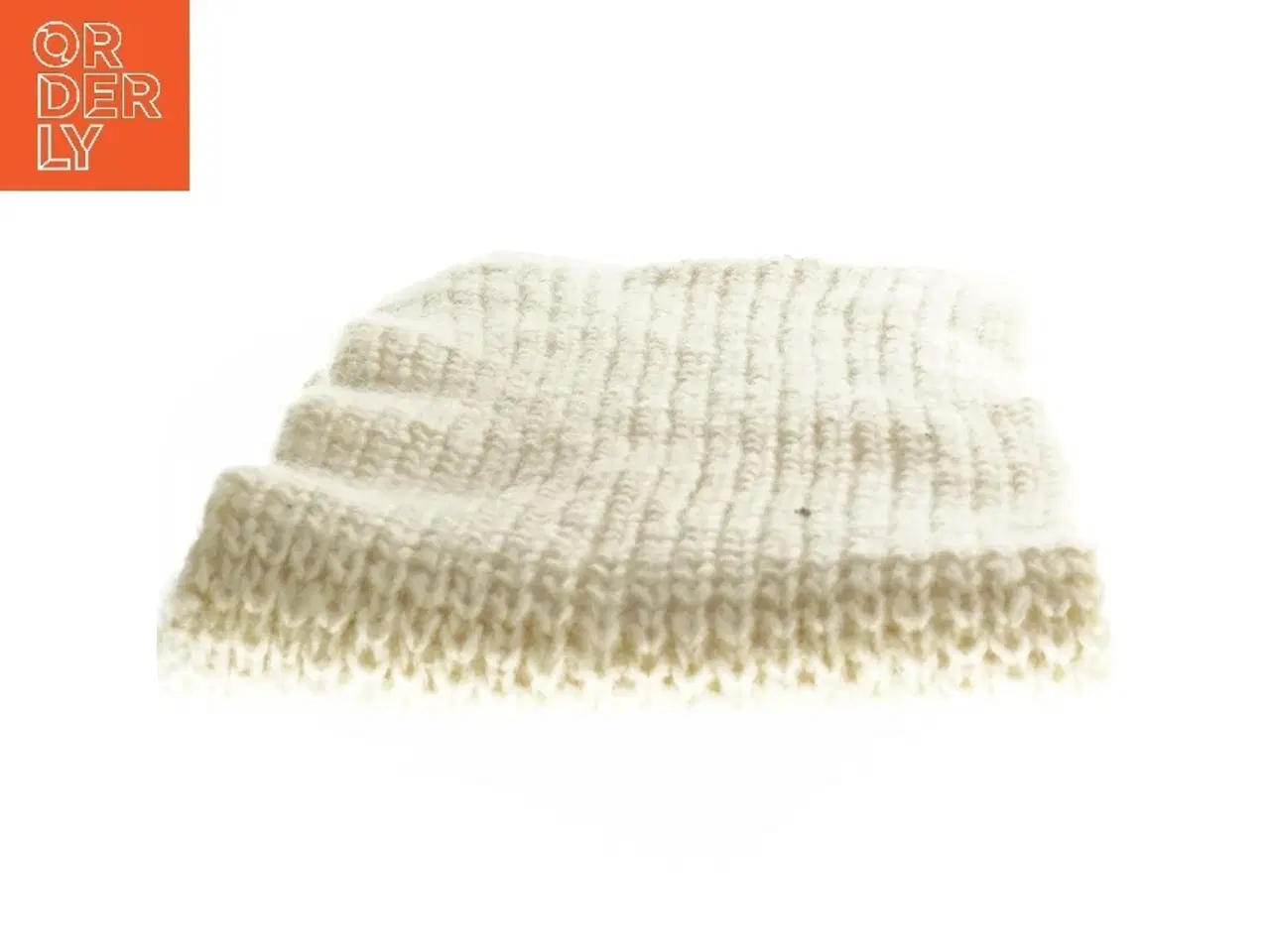 Billede 2 - Hvid strikket halstørklæde (str. 23x172 cm)