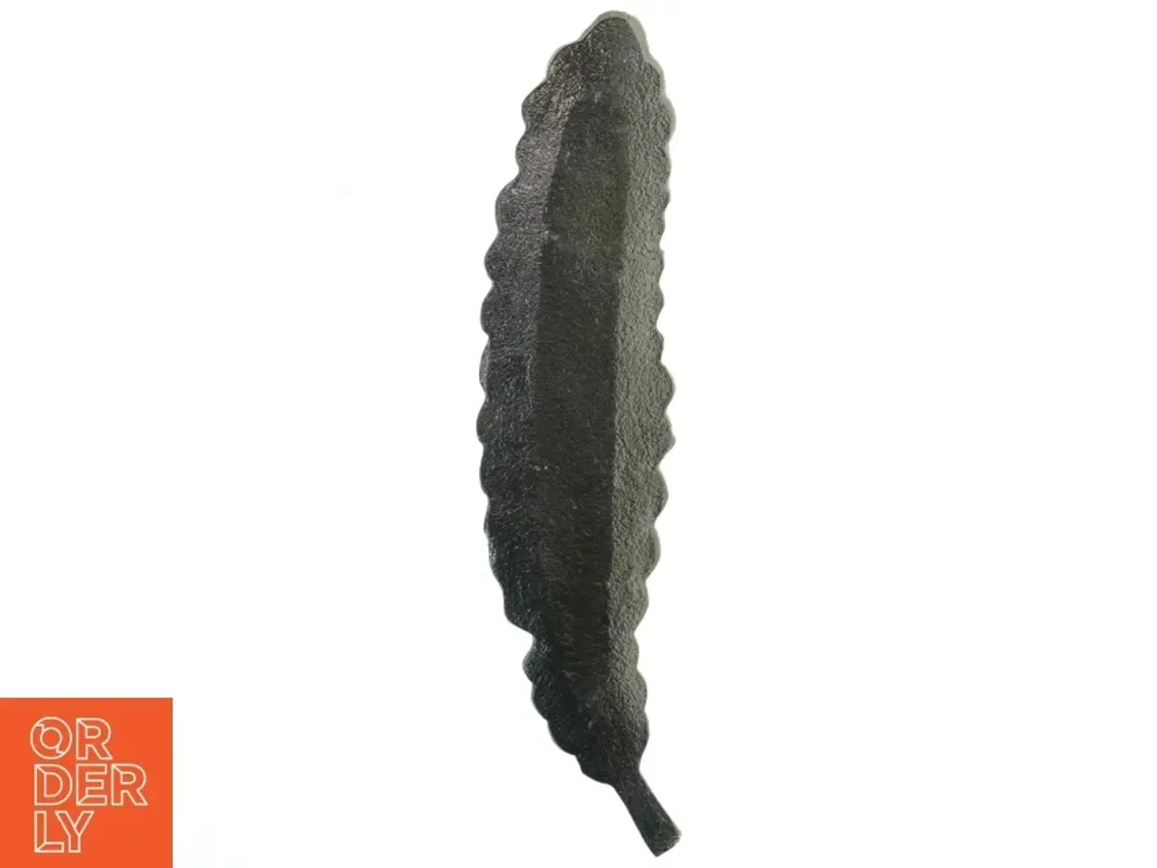 Billede 2 - Dekorativ fjer/bladformet fad (str. 25 cm)