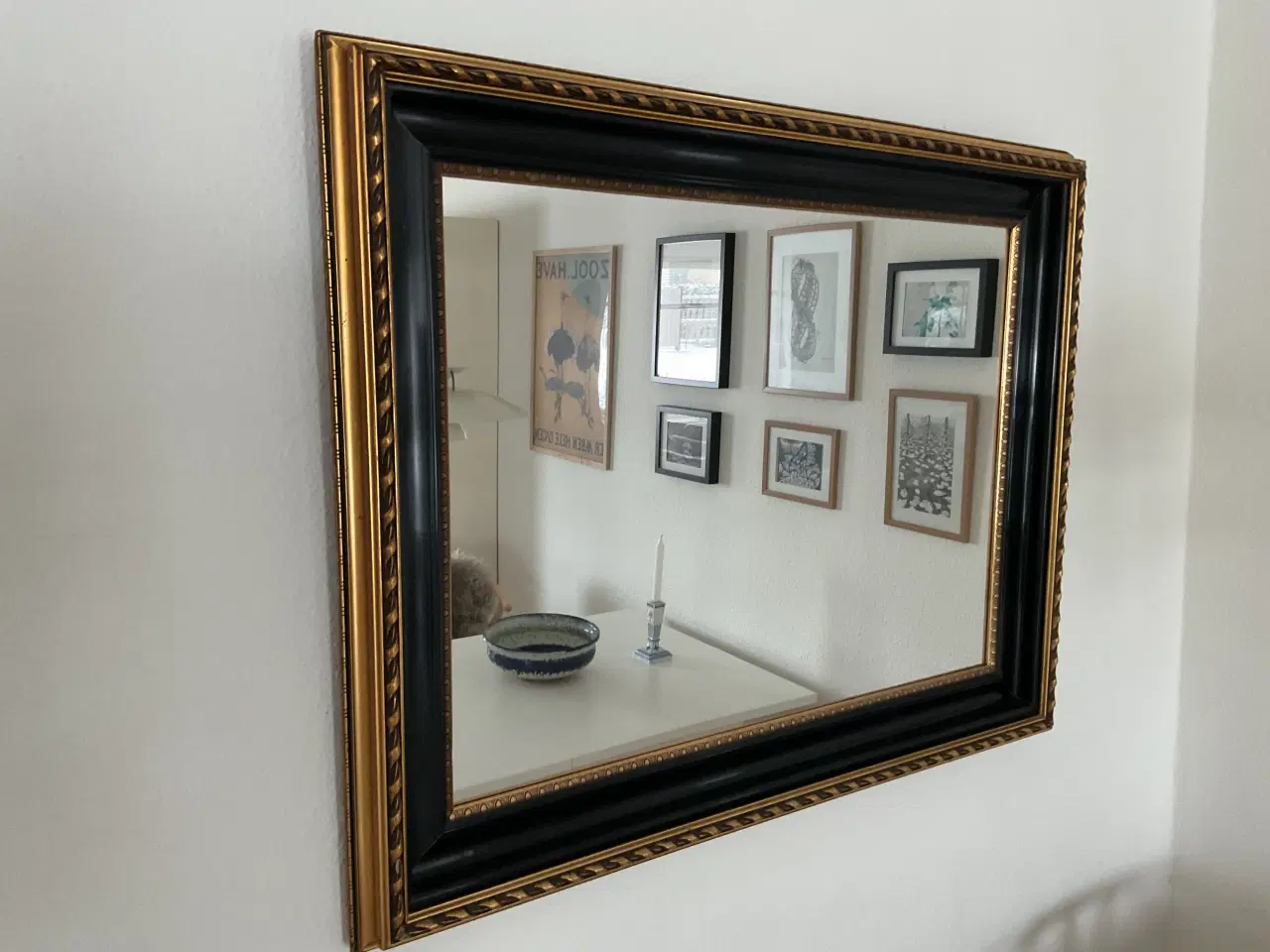 Billede 1 - Flot gammelt spejl