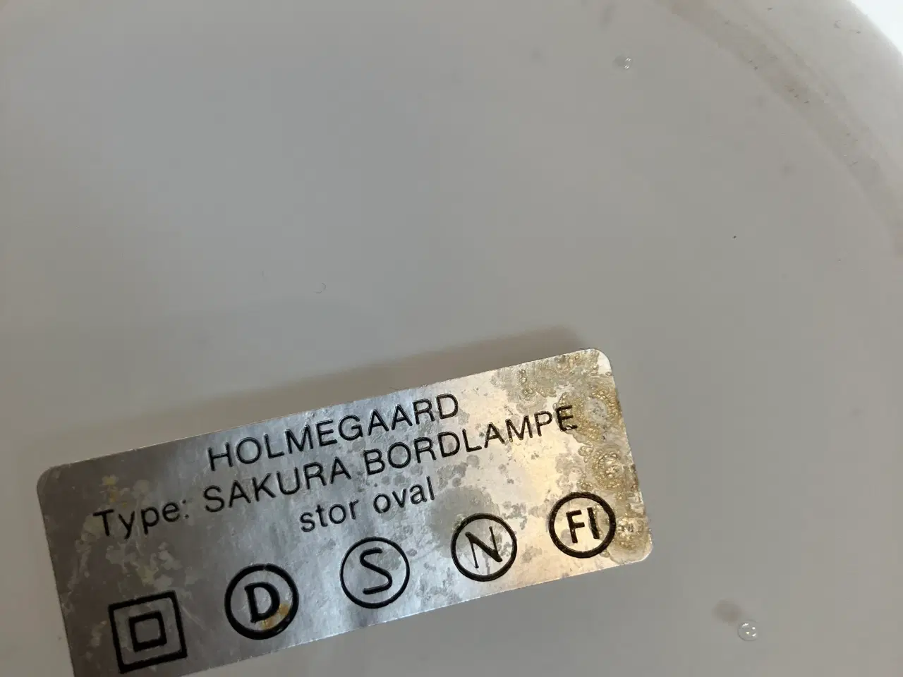 Billede 4 - Holmegaard stor oval Sakura bordlampe