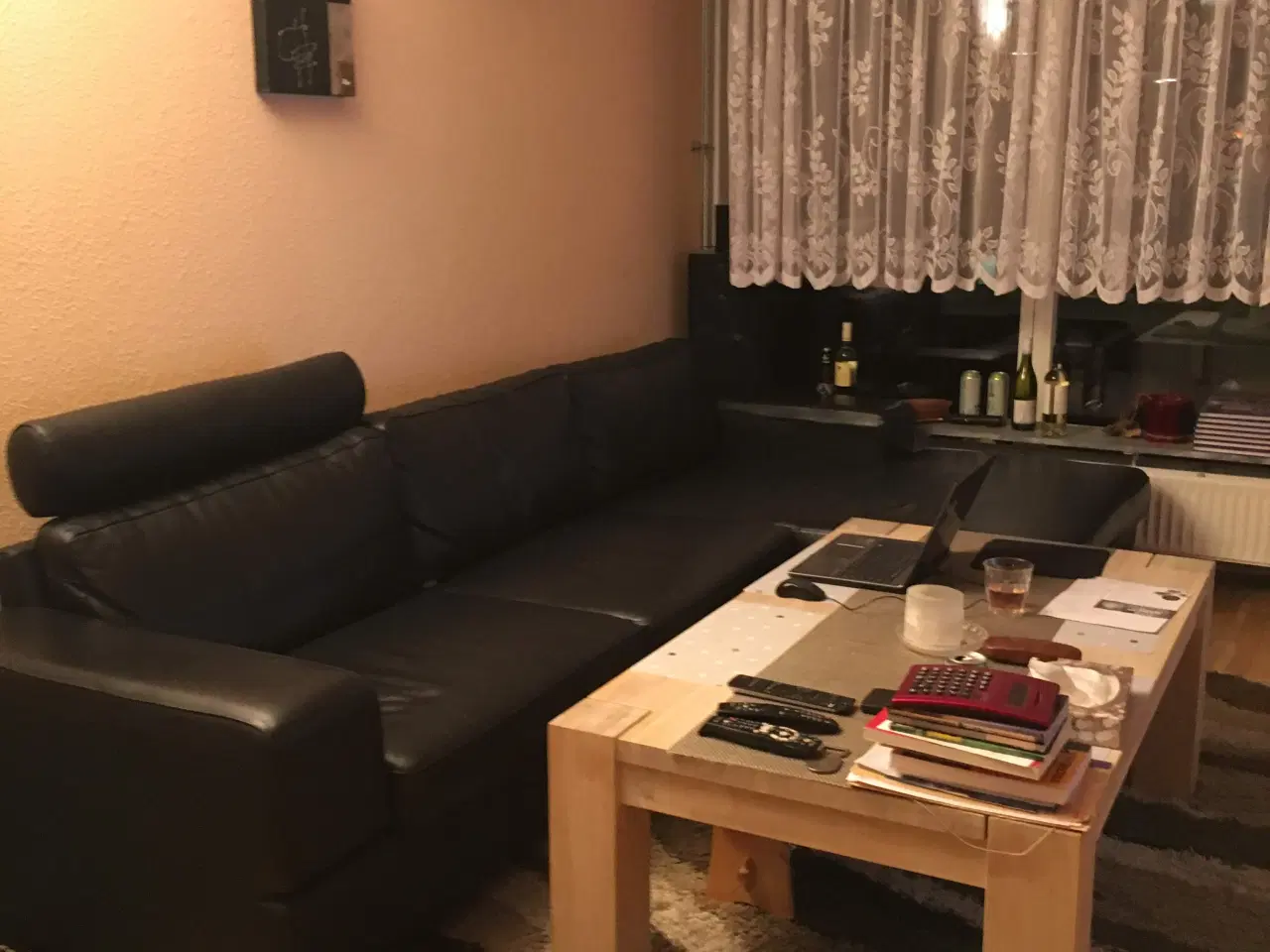 Billede 1 - Lædersofa