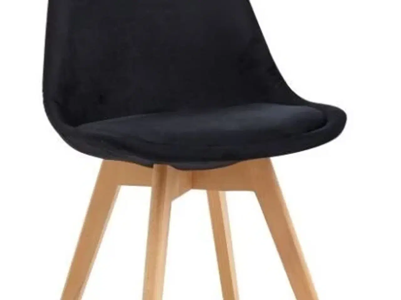 Billede 1 - 8 stk. Skalstole sort