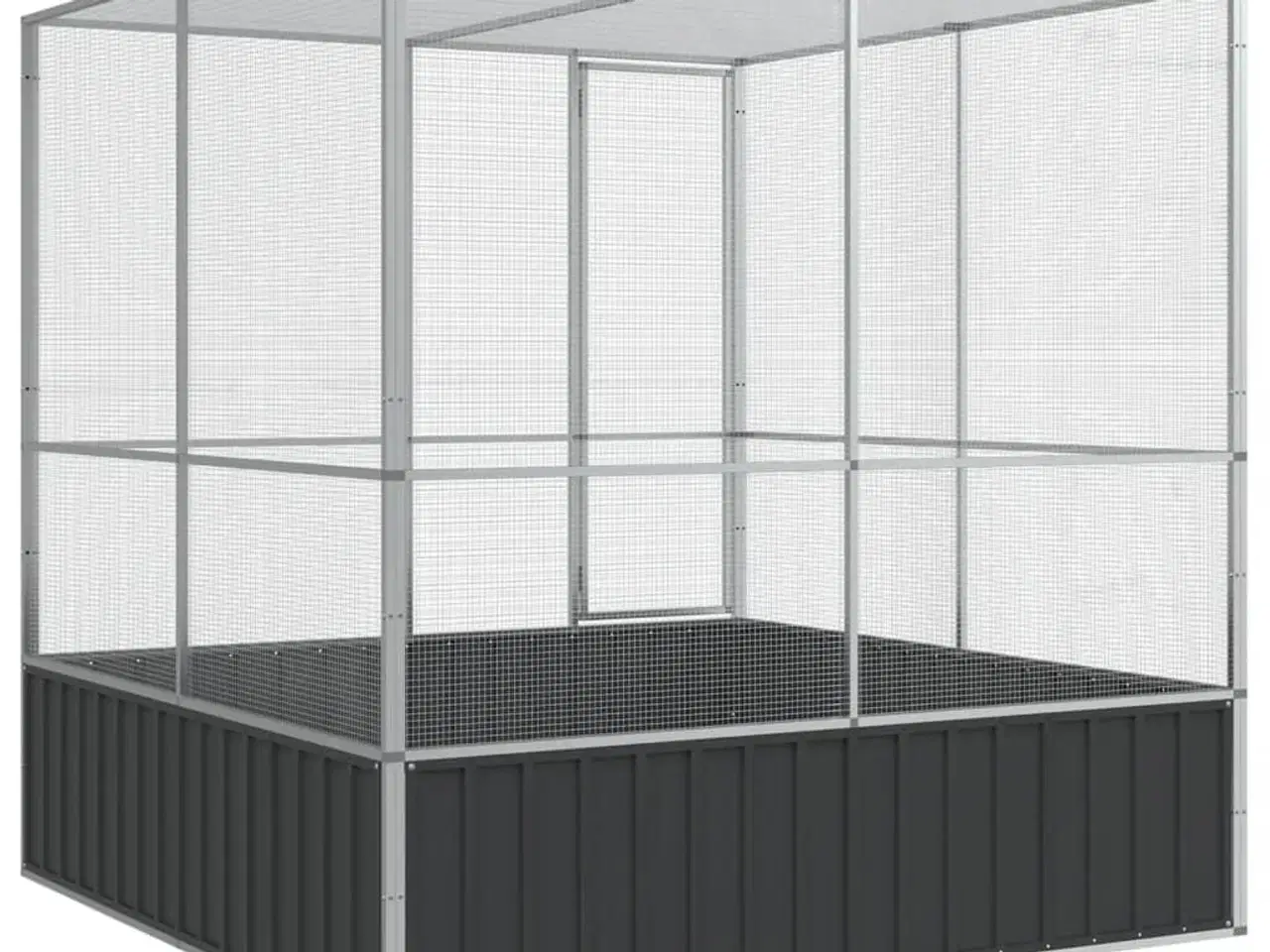 Billede 6 - Voliere 211x207x212 cm stål sølvfarvet