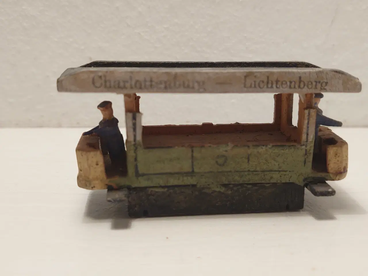 Billede 2 - Erzgebirge:Sporvogn m. 2 personer. Ca.1920