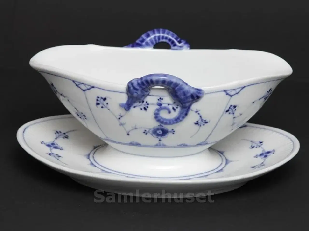 Billede 1 - Blåmalet Sauceskål