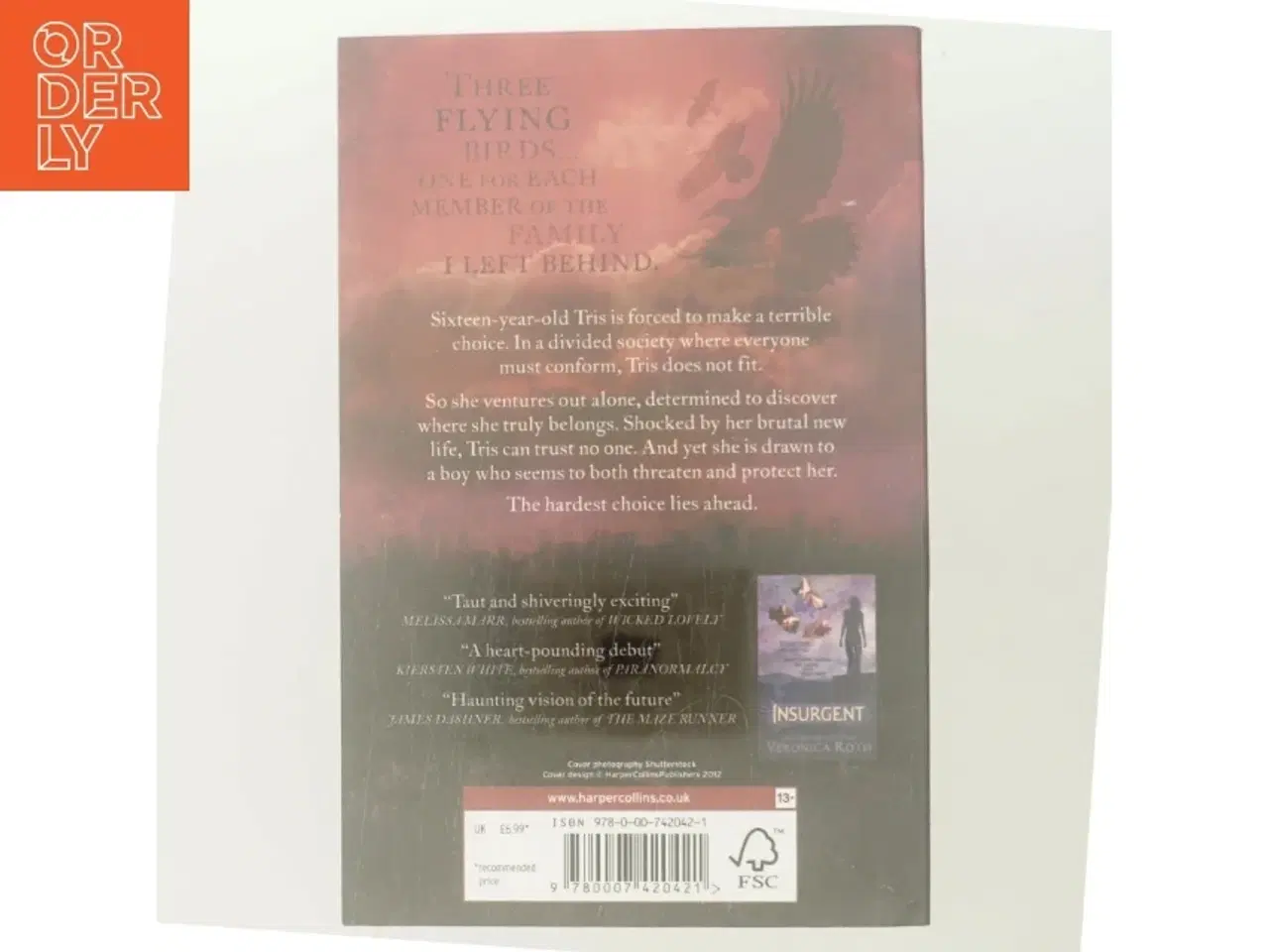 Billede 3 - Divergent af Veronica Roth (Bog)