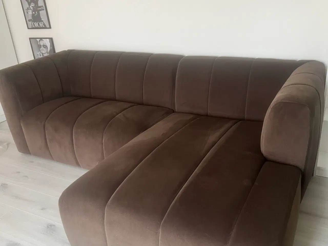 Billede 1 - Sofa brun velour