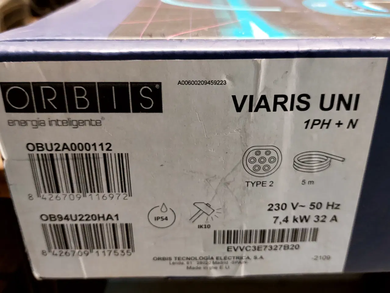 Billede 4 - Orbis Ladestander 7.4kw 230v