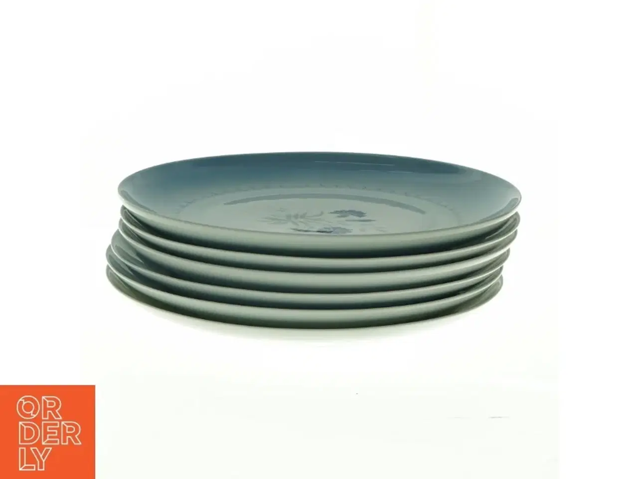 Billede 3 - Porcelænstallerkener med blomstermotiv, kornblomst, demeter fra Bing Og Grøndahl (str. Diameter 24 cm)