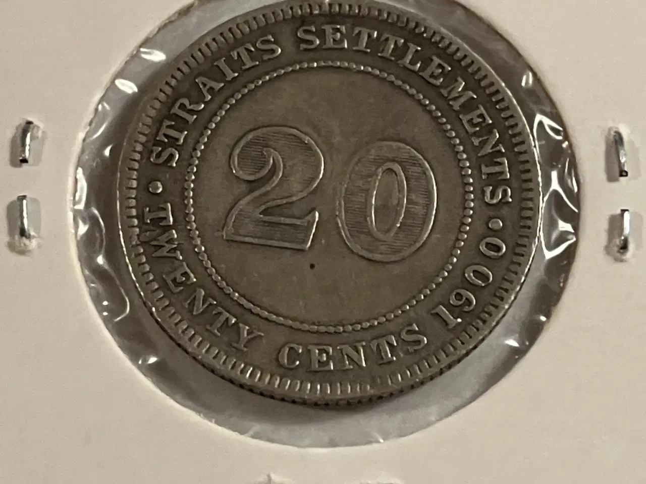 Billede 1 - 20 cent 1900 Straits Settlements