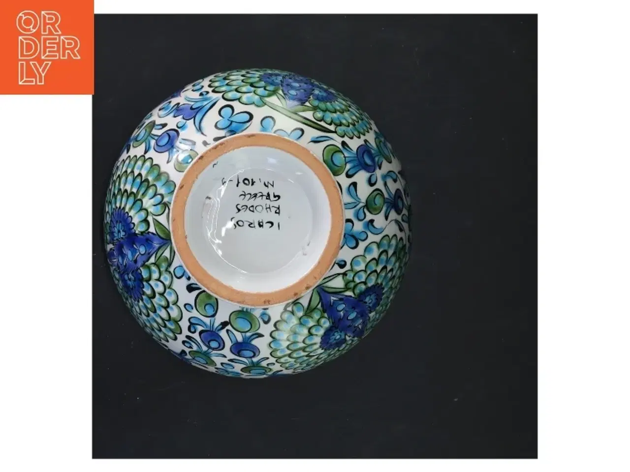 Billede 4 - Keramisk skål med låg fra LAROS PHONOS (str. 20x19 cm)