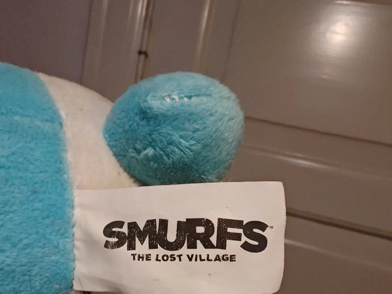 Billede 2 - STOR ca.50cm Smølf Bamse