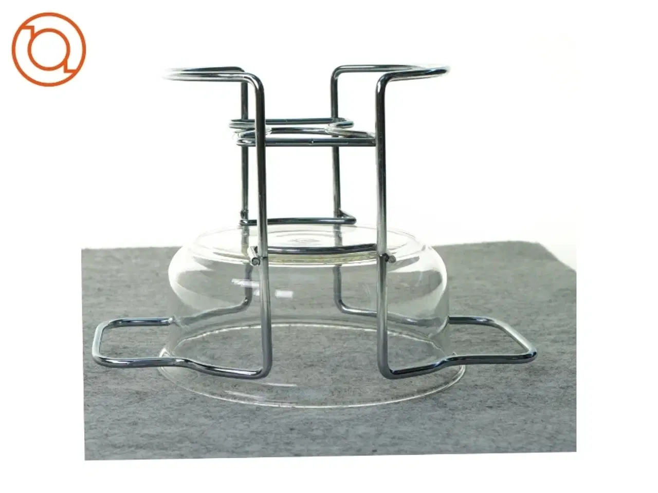 Billede 4 - Glas skål medSauceskål m/ stativ fra Schott (str. 15 x 25 cm)