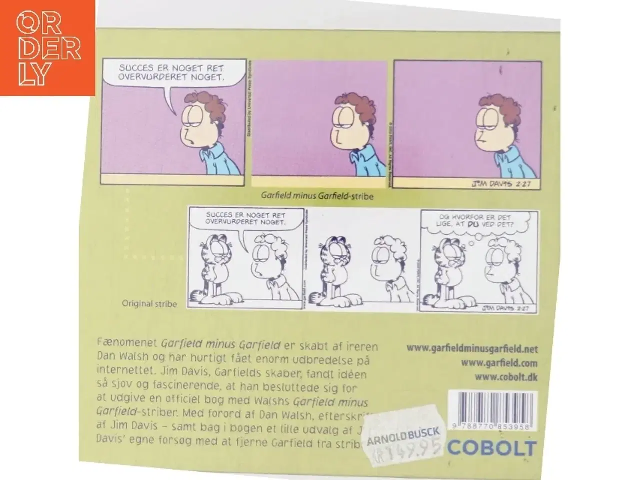 Billede 3 - Garfield minus Garfield af Jim Davis (Bog)