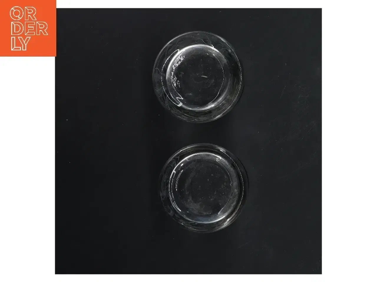 Billede 4 - glasstager med sølvkant fra lene bjerre(str. Ø 6,5x7 cm)