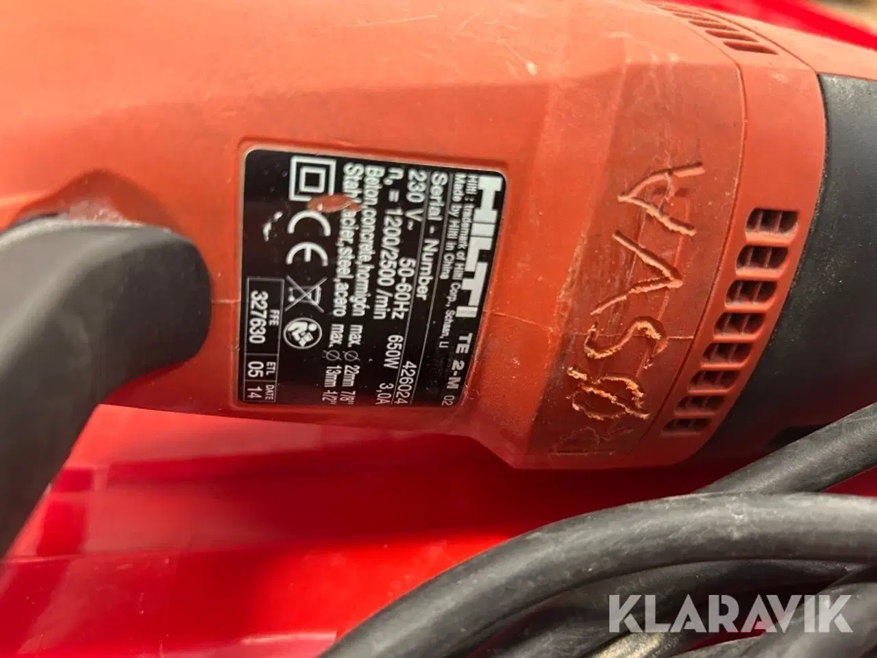 Billede 3 - Boremaskine Hilti TE 2-M