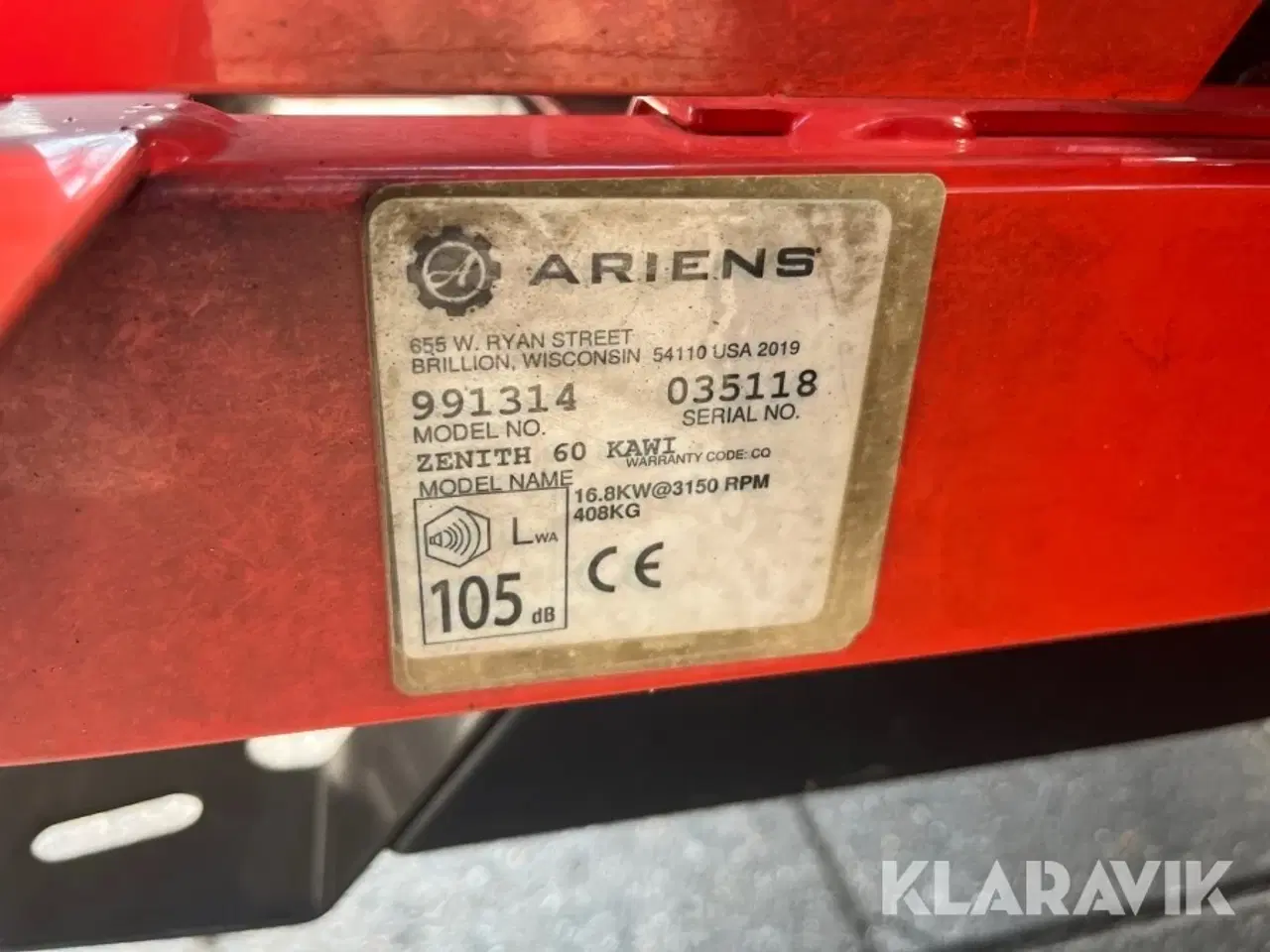 Billede 5 - Zeroturn Ariens Zenith 60 Kawi