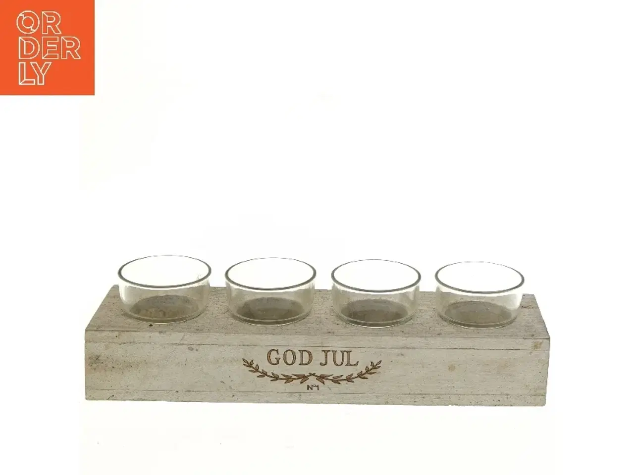 Billede 1 - Adventstage med 4 glasbeholdere fra Form Living (str. 31x8 cm)