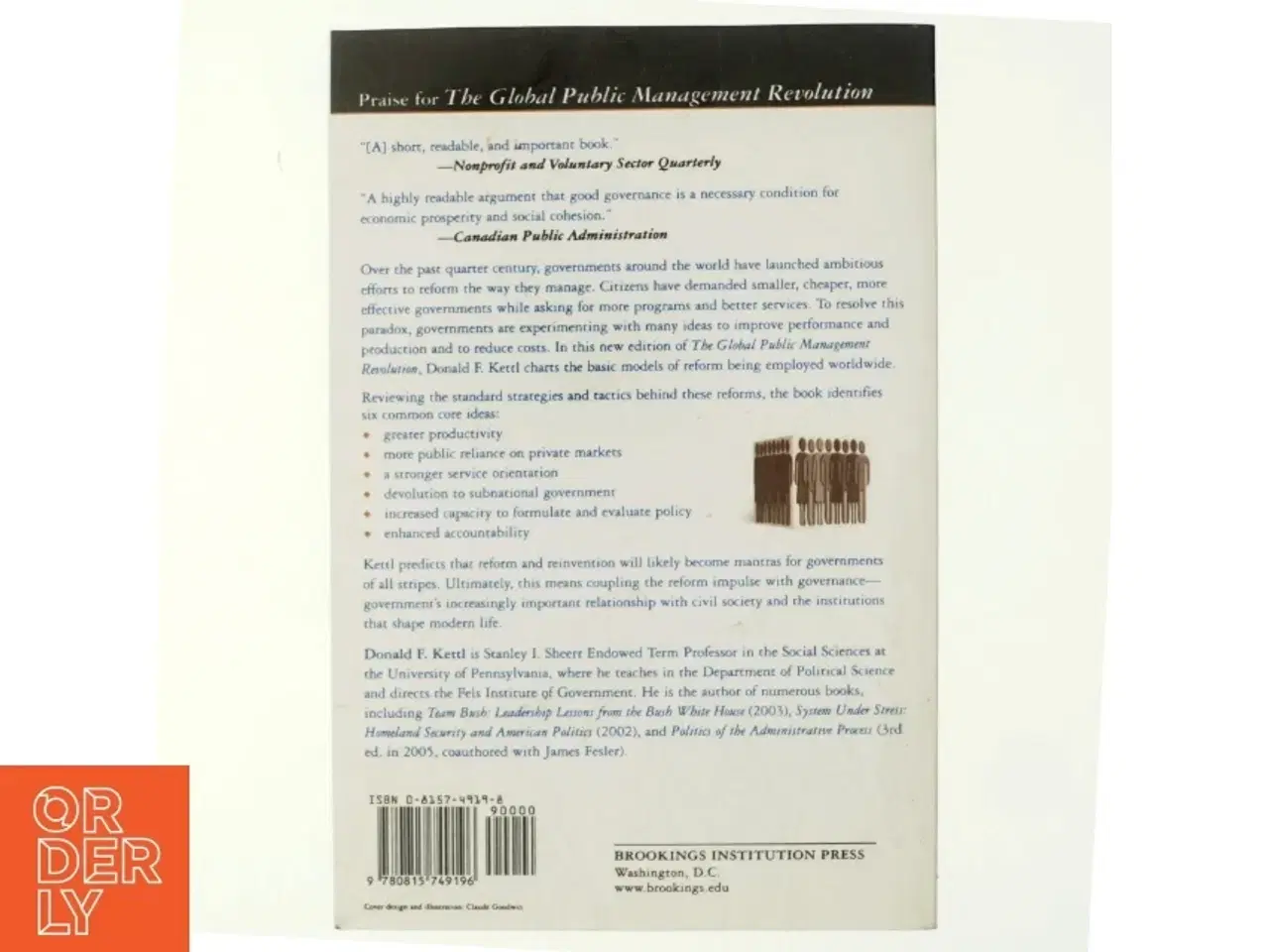 Billede 3 - The global public management revolution af Donald F. Kettl (Bog)