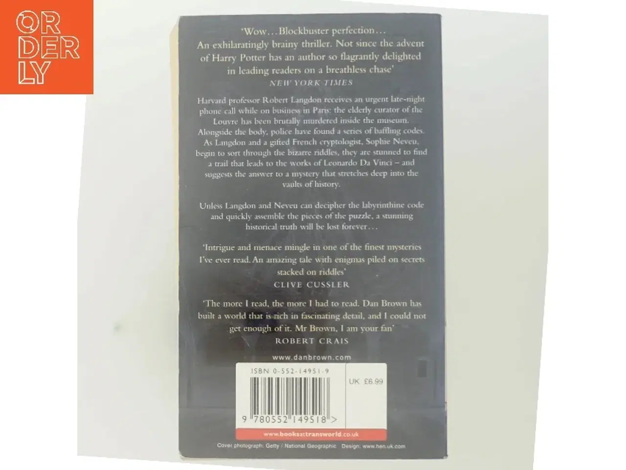 Billede 3 - The Da Vinci Code by Dan Brown af Dan Brown (Bog)