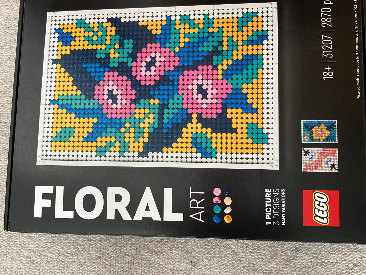 Billede 1 - Floral Lego billede 