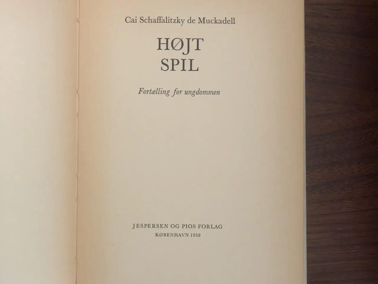 Billede 2 - Cai Schaffalitzk de Muckadell: Højt spil