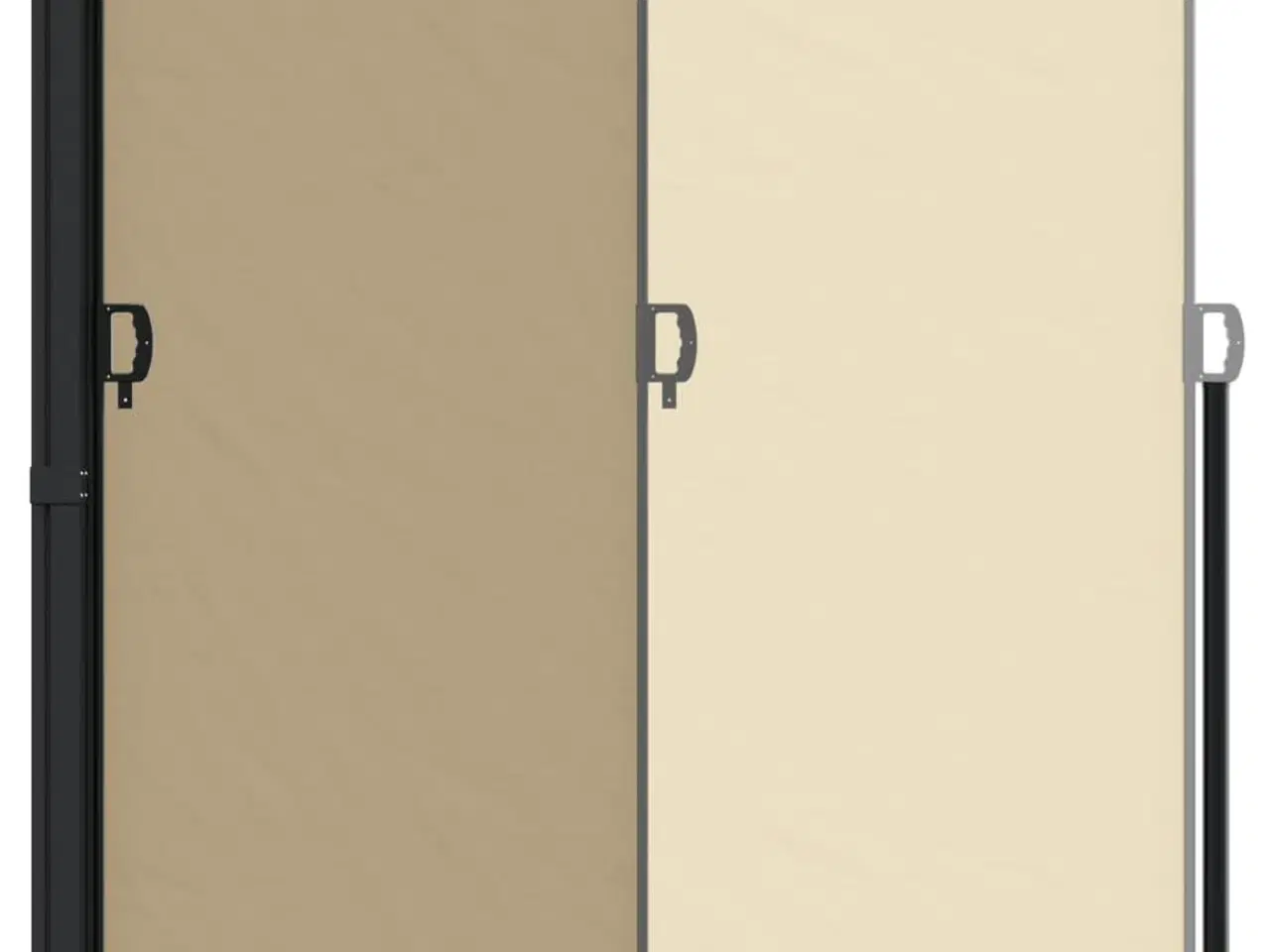 Billede 5 - Sammenrullelig sidemarkise 180x300 cm beige