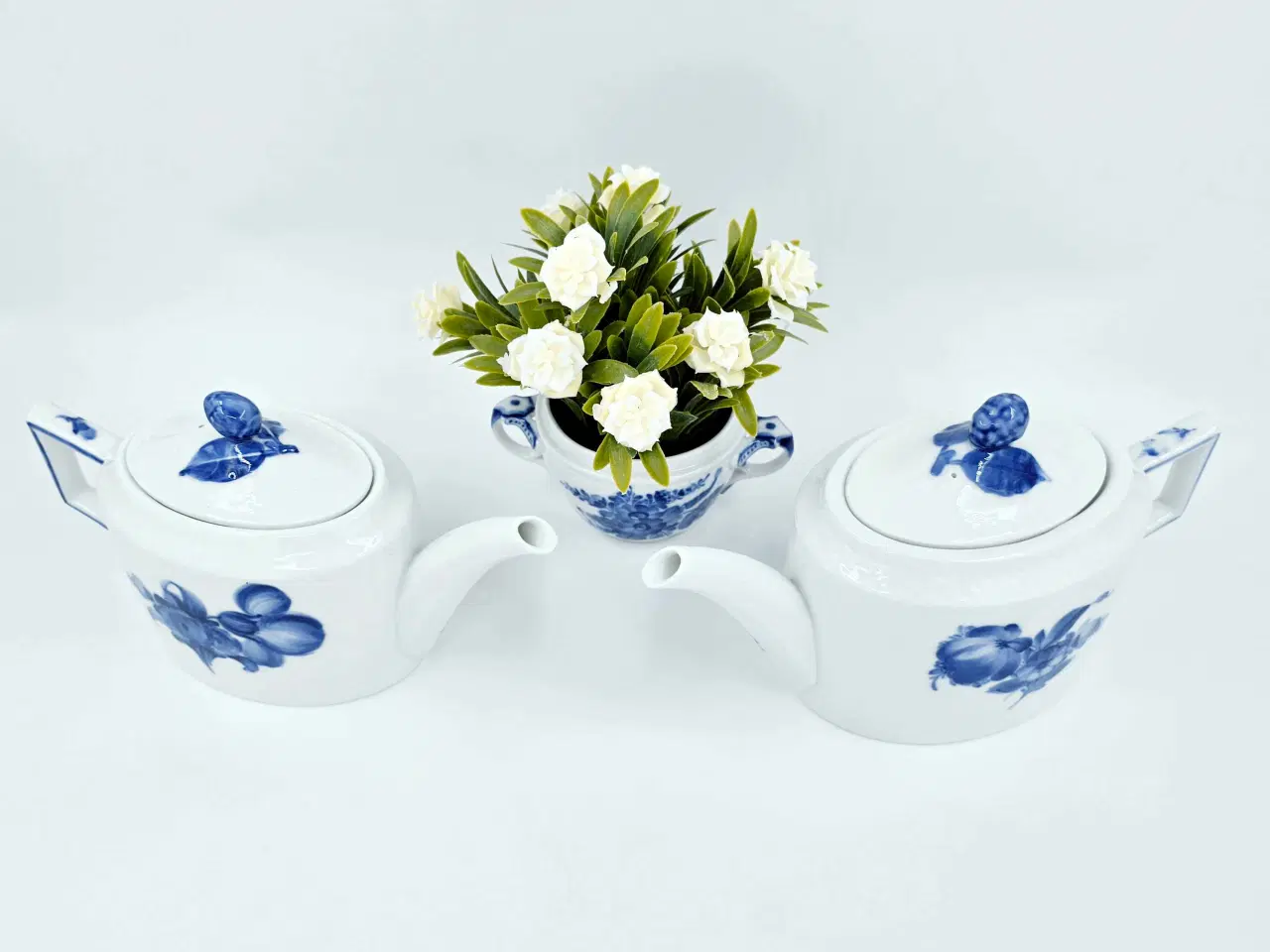 Billede 3 - Blå Blomst Flettet Tekande